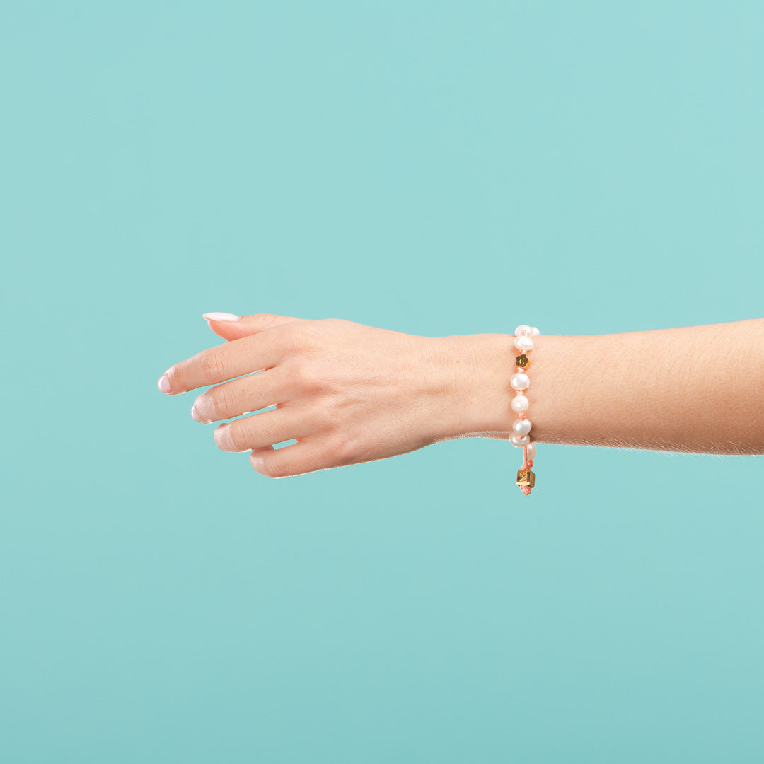 Bracelets Océan Fleur Corail-Les Nicolettes