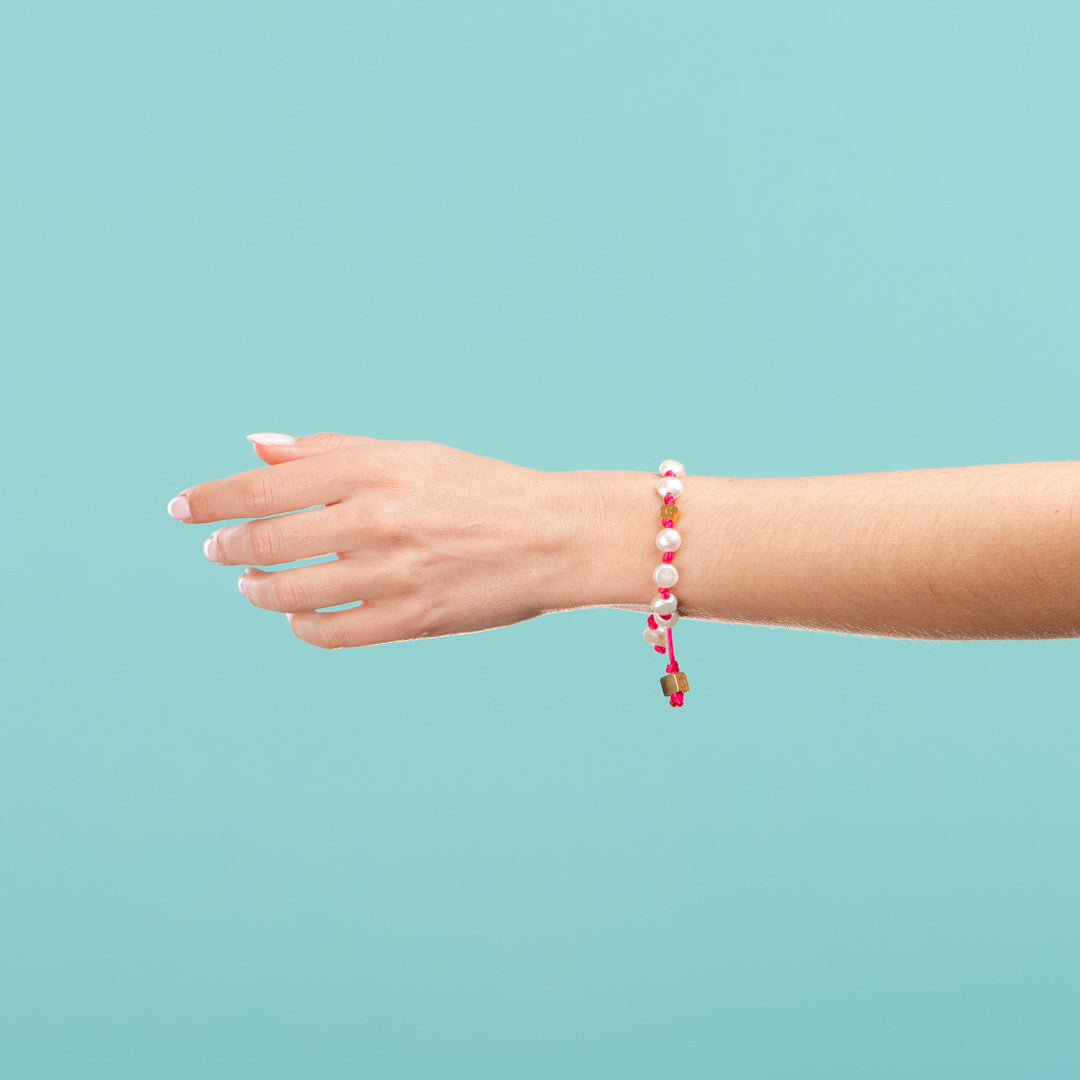 Bracelets Océan Fleur Rose-Les Nicolettes