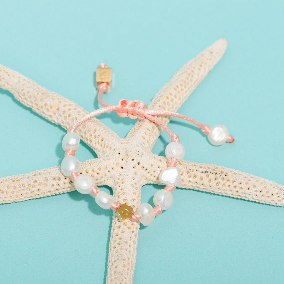 Bracelets Océan Fleur Corail-Les Nicolettes