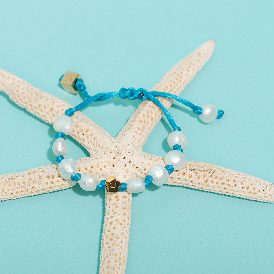 Bracelets Océan Fleur Bleu-Les Nicolettes