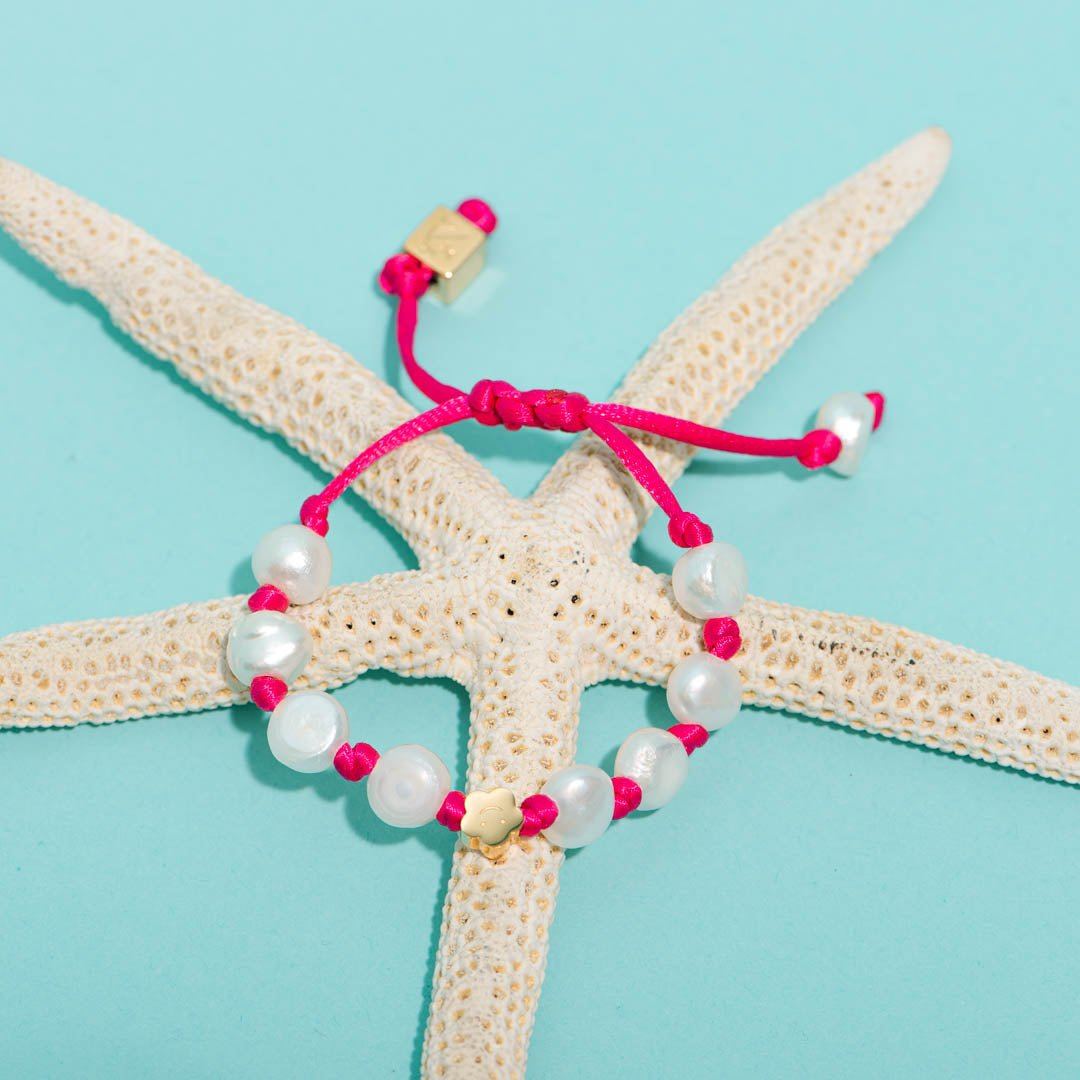 Bracelets Océan Fleur Rose-Les Nicolettes