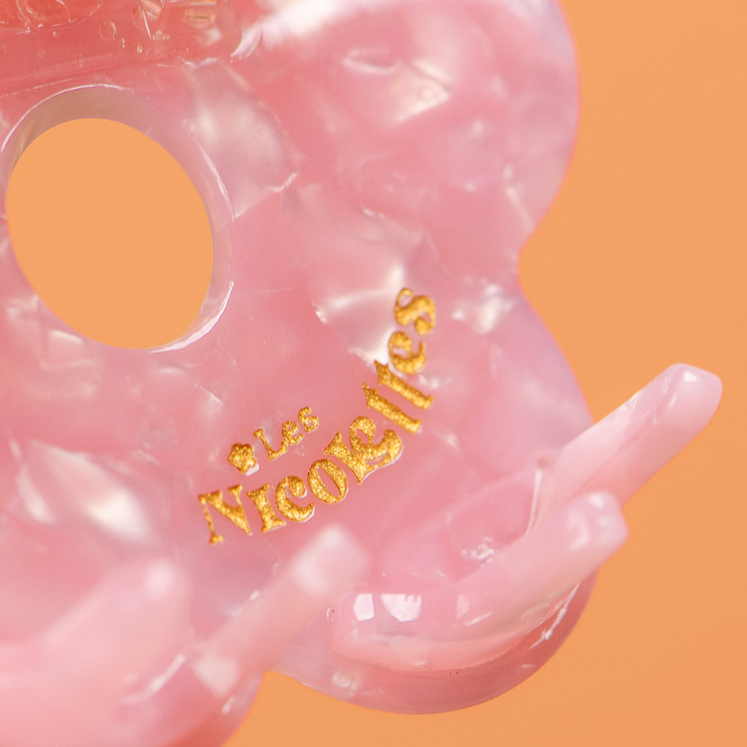 Pink Flower Clip