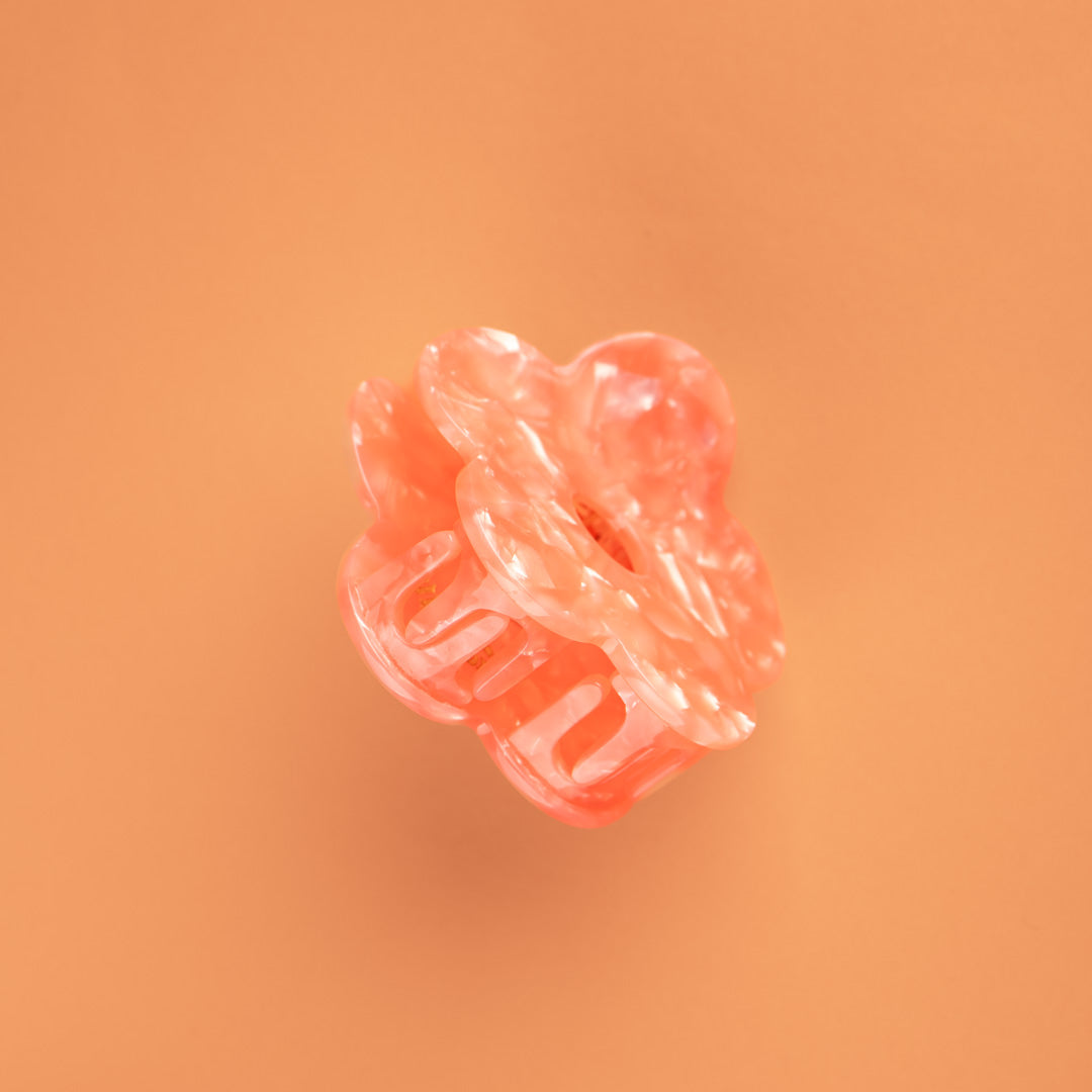 Peach Flower Clip