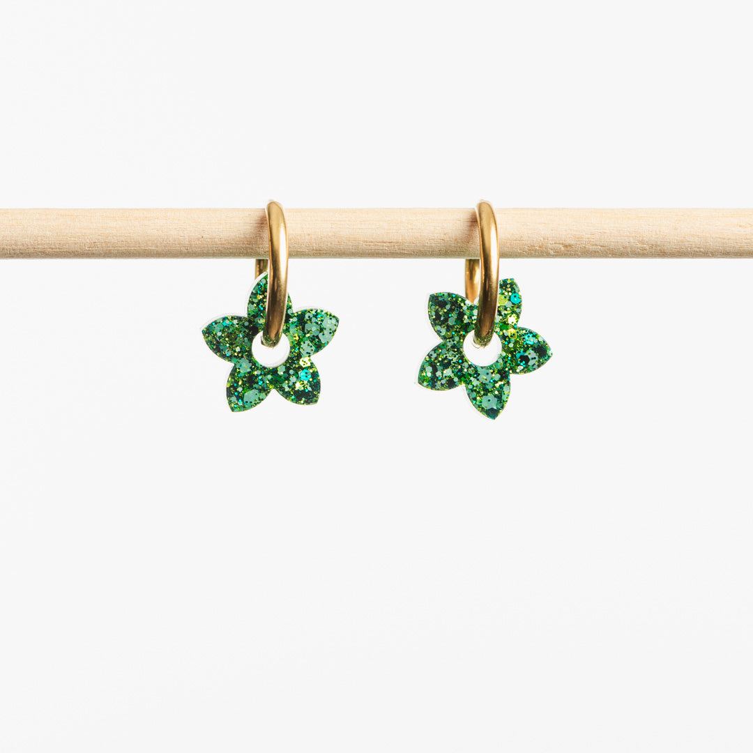 Créoles Mini Tiaré Mix Vert