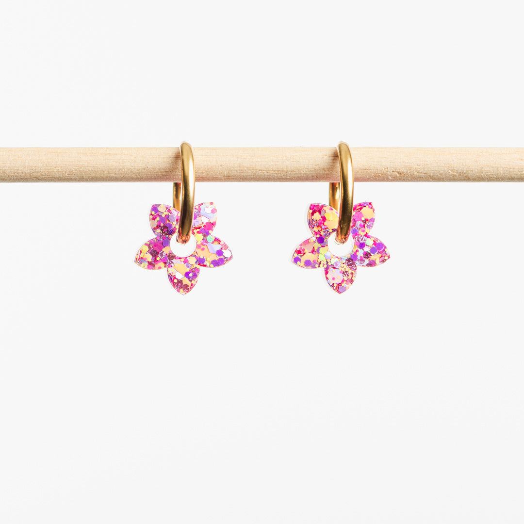 Créoles Mini Tiaré Barbiecore