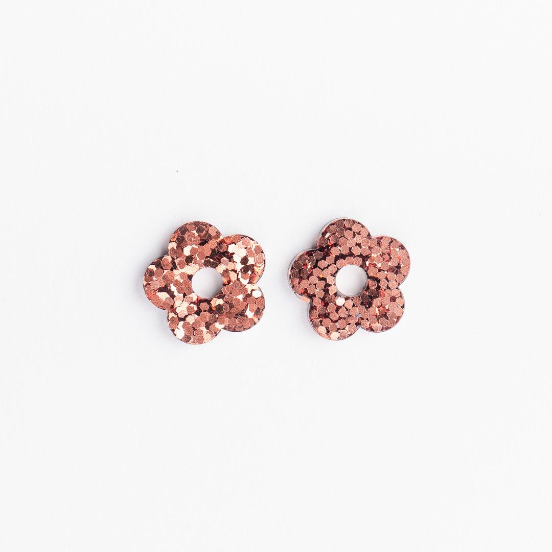 Créoles Fleur Cuivre