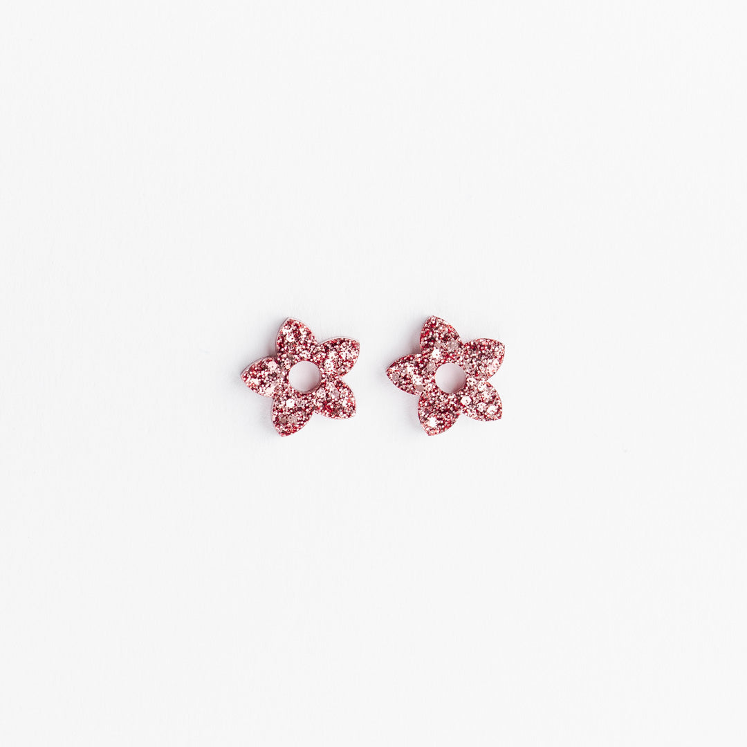 Créoles Mini Tiaré Champagne Rosé