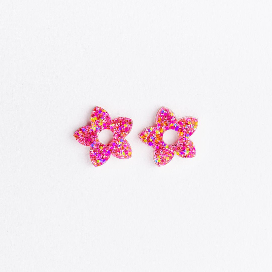 Créoles Tiaré Mix Fuchsia