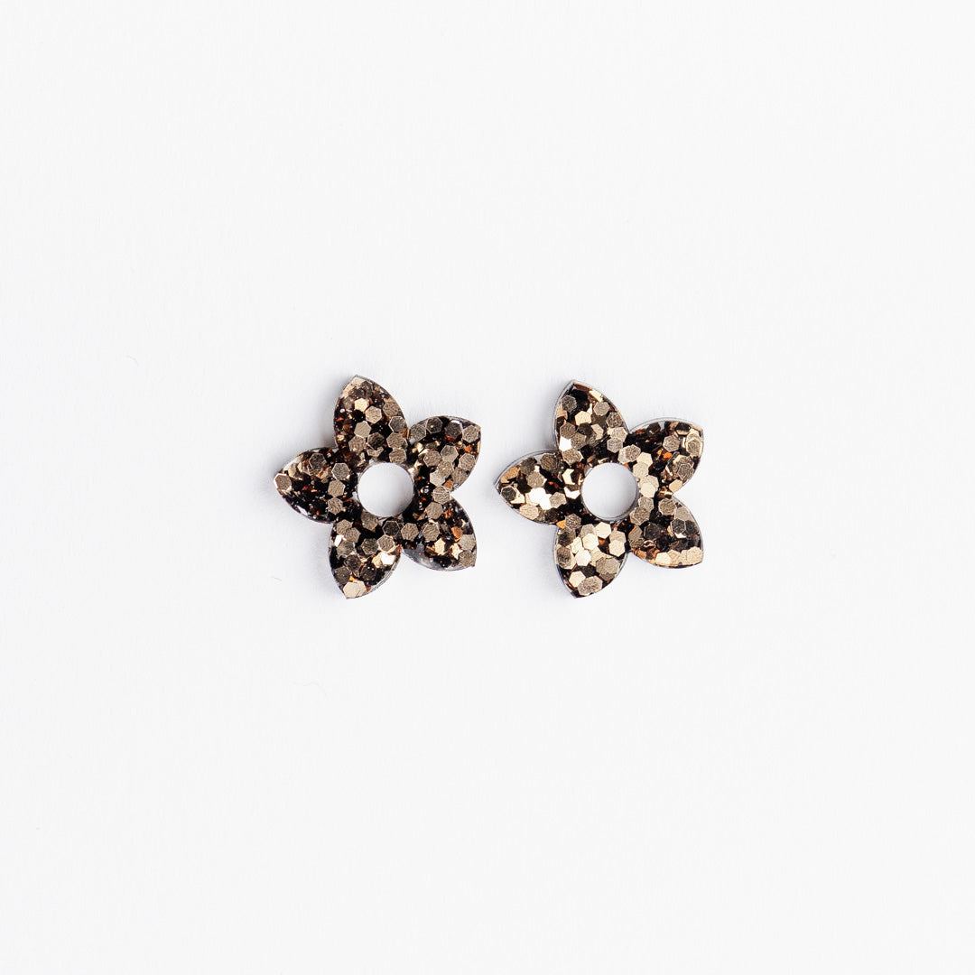 Pendientes de aro Tiaré Bronce