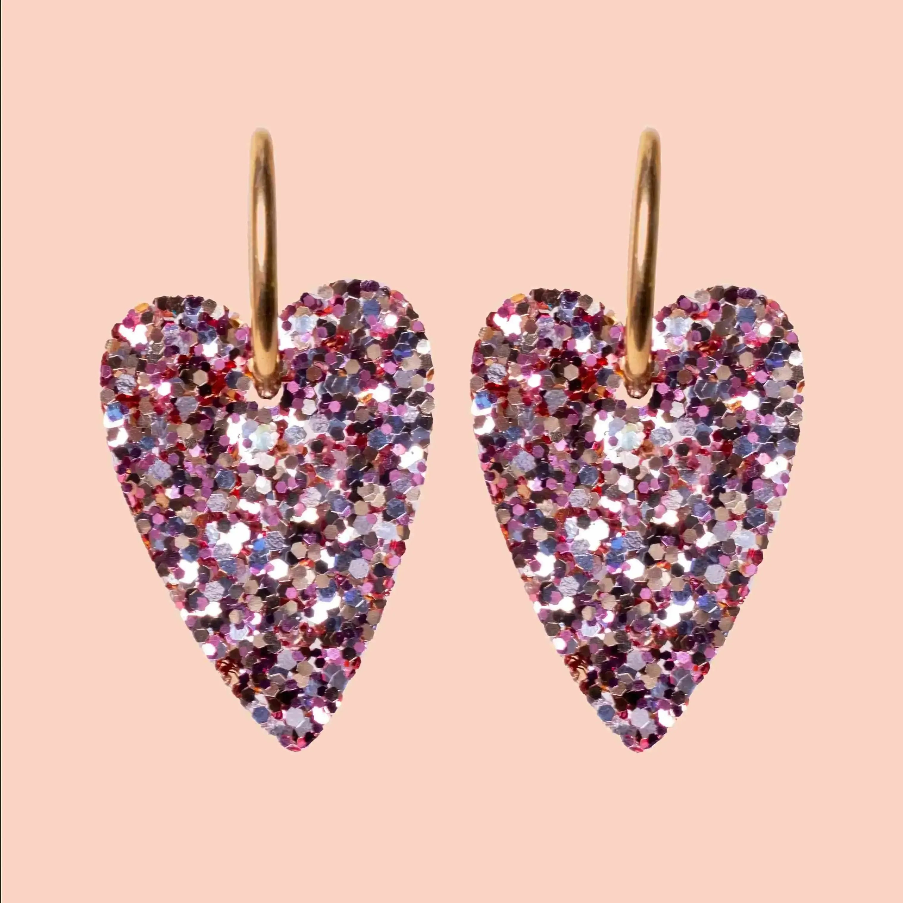 Boucles d'oreilles Cœur Mix Classique-Les Nicolettes