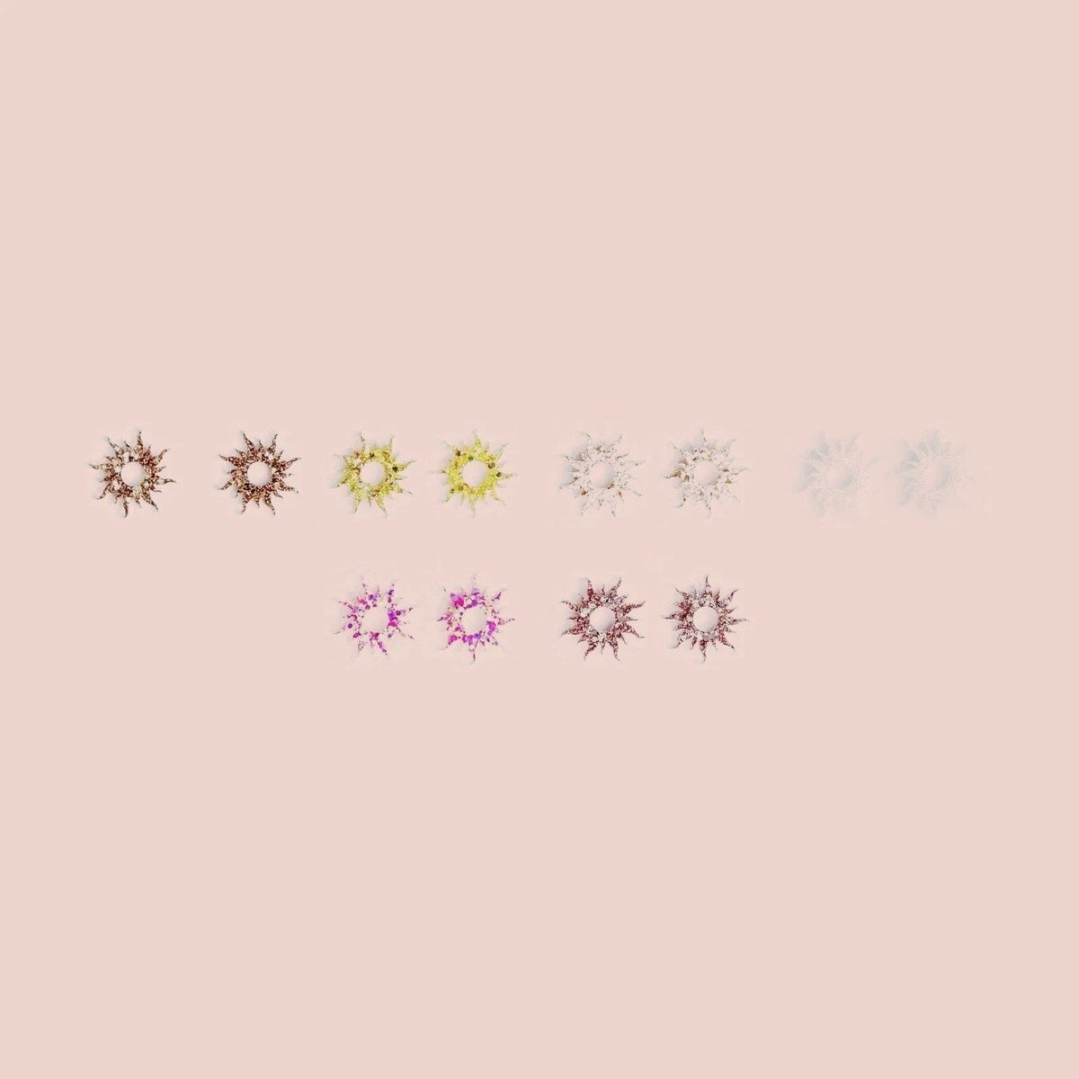 Sun charms: all available pairs and colours – Les Nicolettes