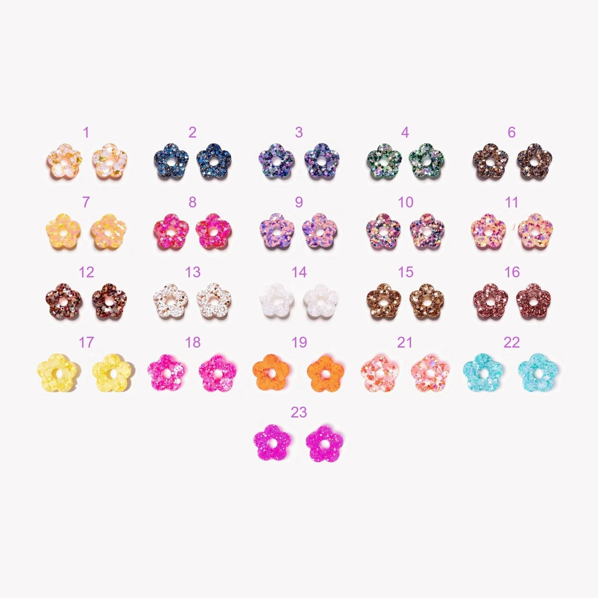 Charms Mini Fiore: tutte le coppie e i colori disponibili – Les Nicolettes