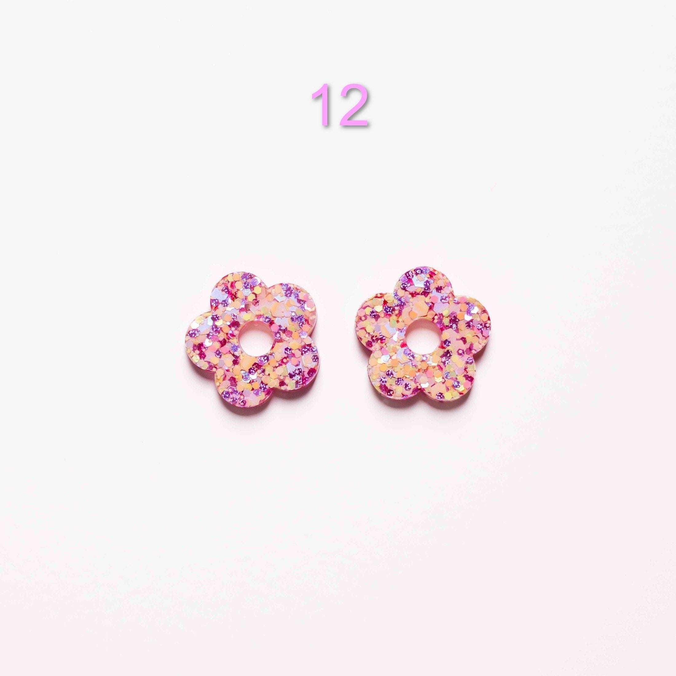 Charms 12 | Summer Sunset fait main en résine époxy pour boucles d’oreilles