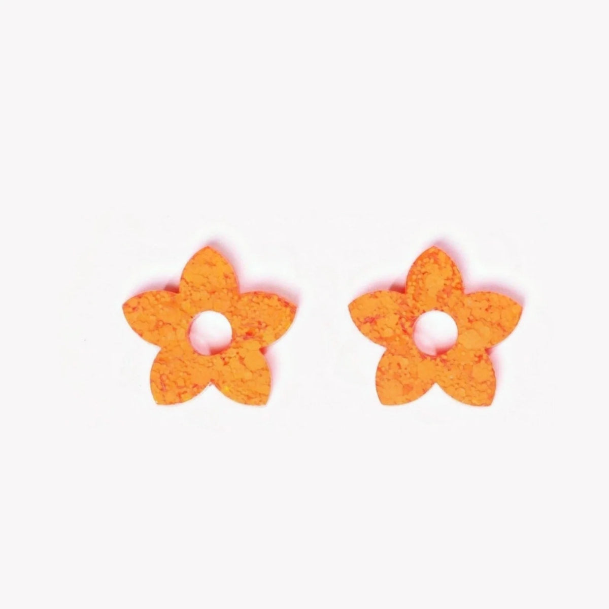 Paire de charms Tiaré coloris Sorbet Orange (n°19) – Les Nicolettes