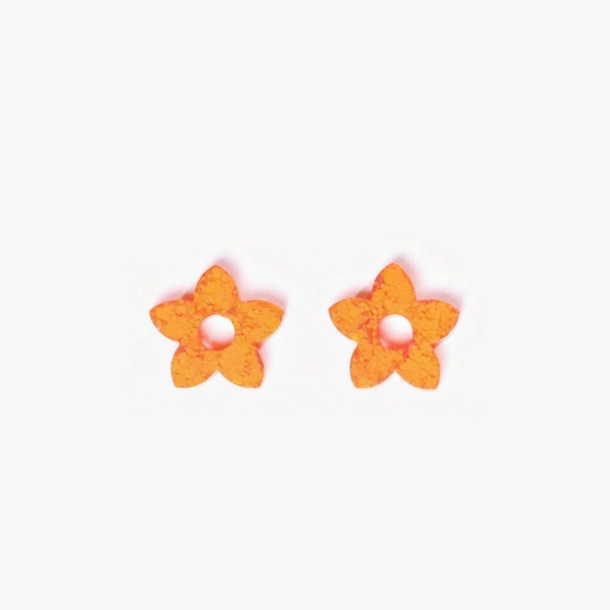 Pair of Mini Tiaré charms in Sorbet Orange (no. 19) – Les Nicolettes