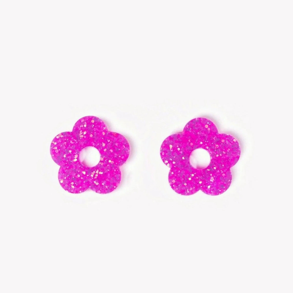 Paire de charms Fleur coloris Sorbet Violet (n°23) – Les Nicolettes
