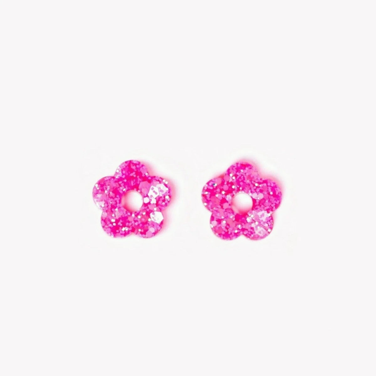 Coppia di charms Mini Fiore colore Sorbet Rosa fluo (n. 18) – Les Nicolettes