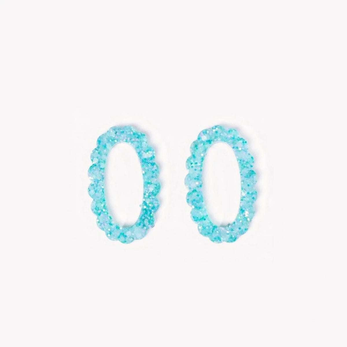 Pair of Oval charms in Sorbet Blue (no. 22) – Les Nicolettes