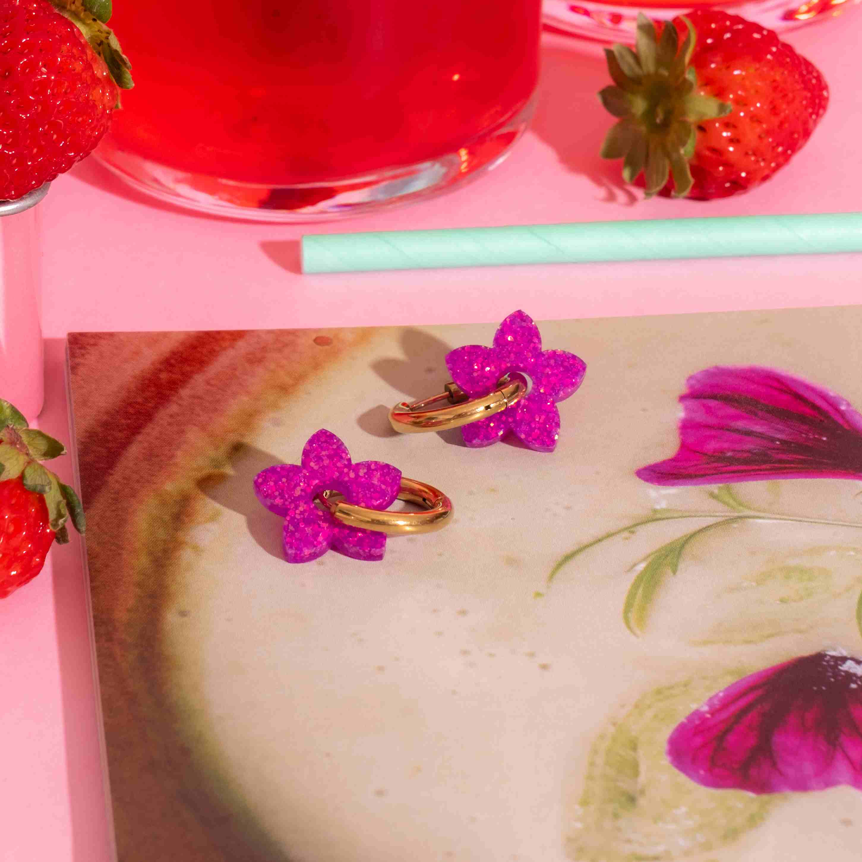 Orecchini Creoli Tiaré Sorbetto Viola