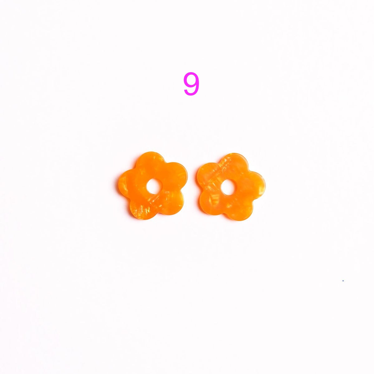 Charms Mini Fleur Acétate | Choisissez votre paire parmi 9 créations