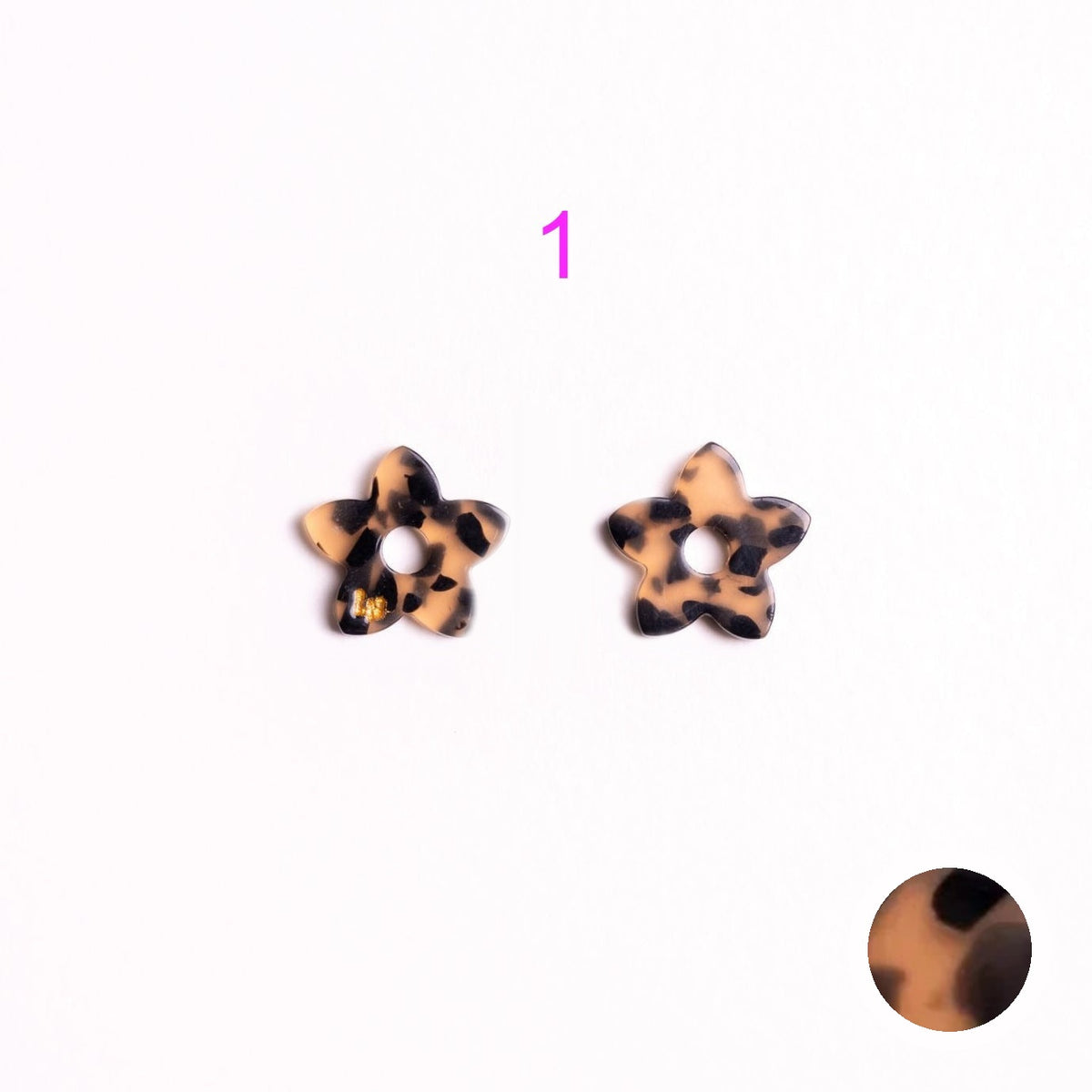 Acetate Mini Tiaré Charms | Choose Your Pair from 9 Designs