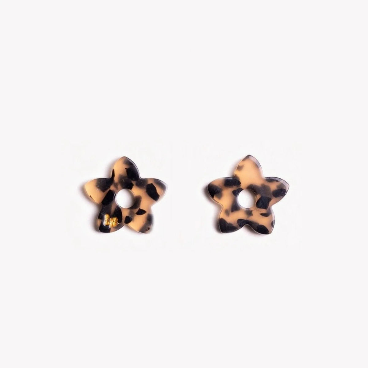 Pair of Mini Acetate Tiaré charms in Leopard (no. 1) – Les Nicolettes