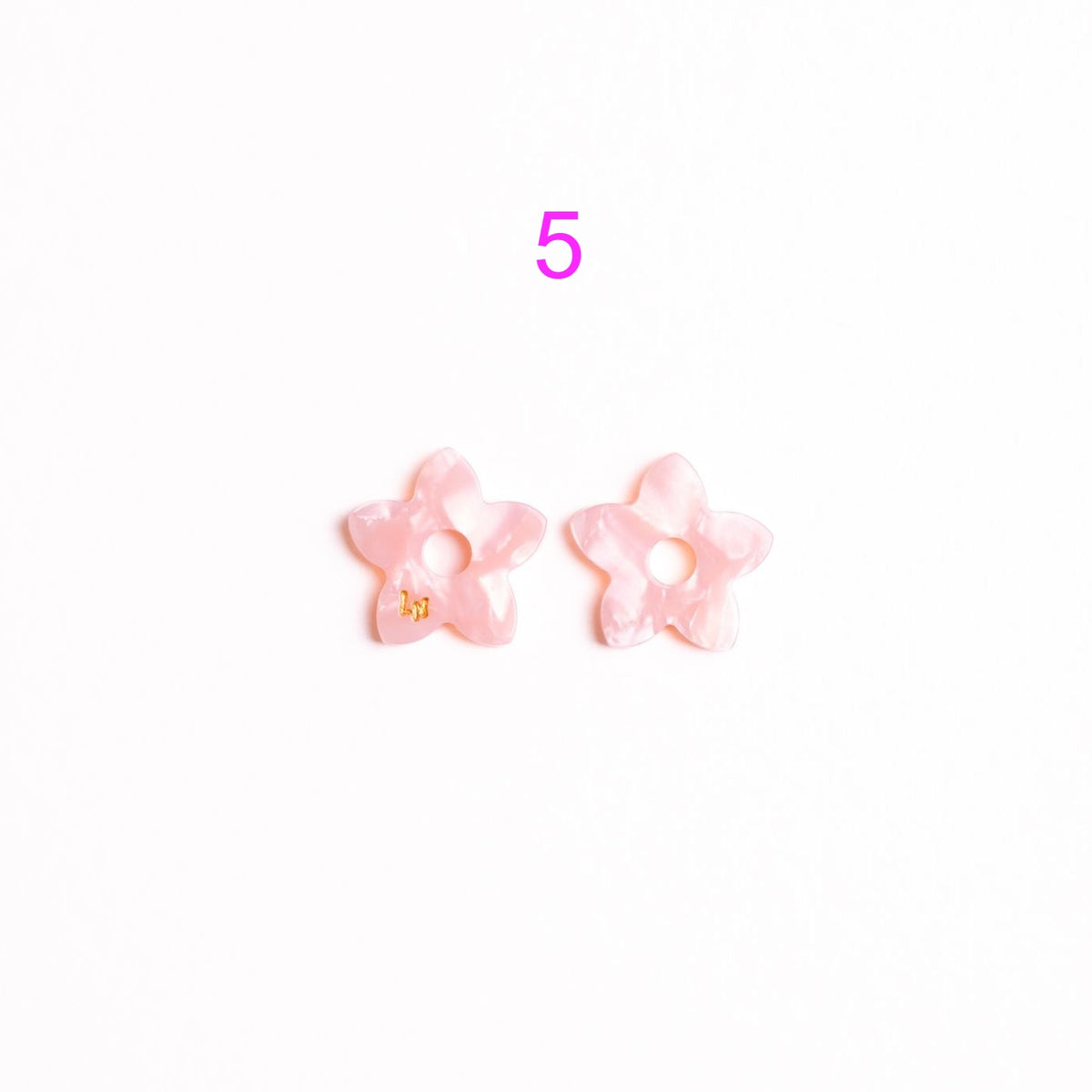 Charms Mini Tiaré Acétate | Choisissez votre paire parmi 9 créations