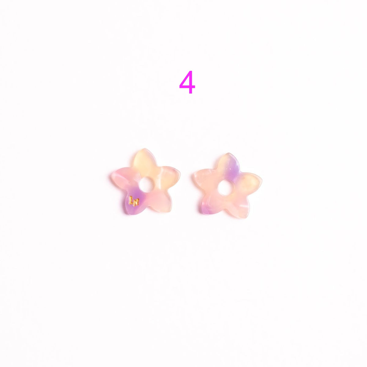 Charms Mini Tiaré Acétate | Choisissez votre paire parmi 9 créations