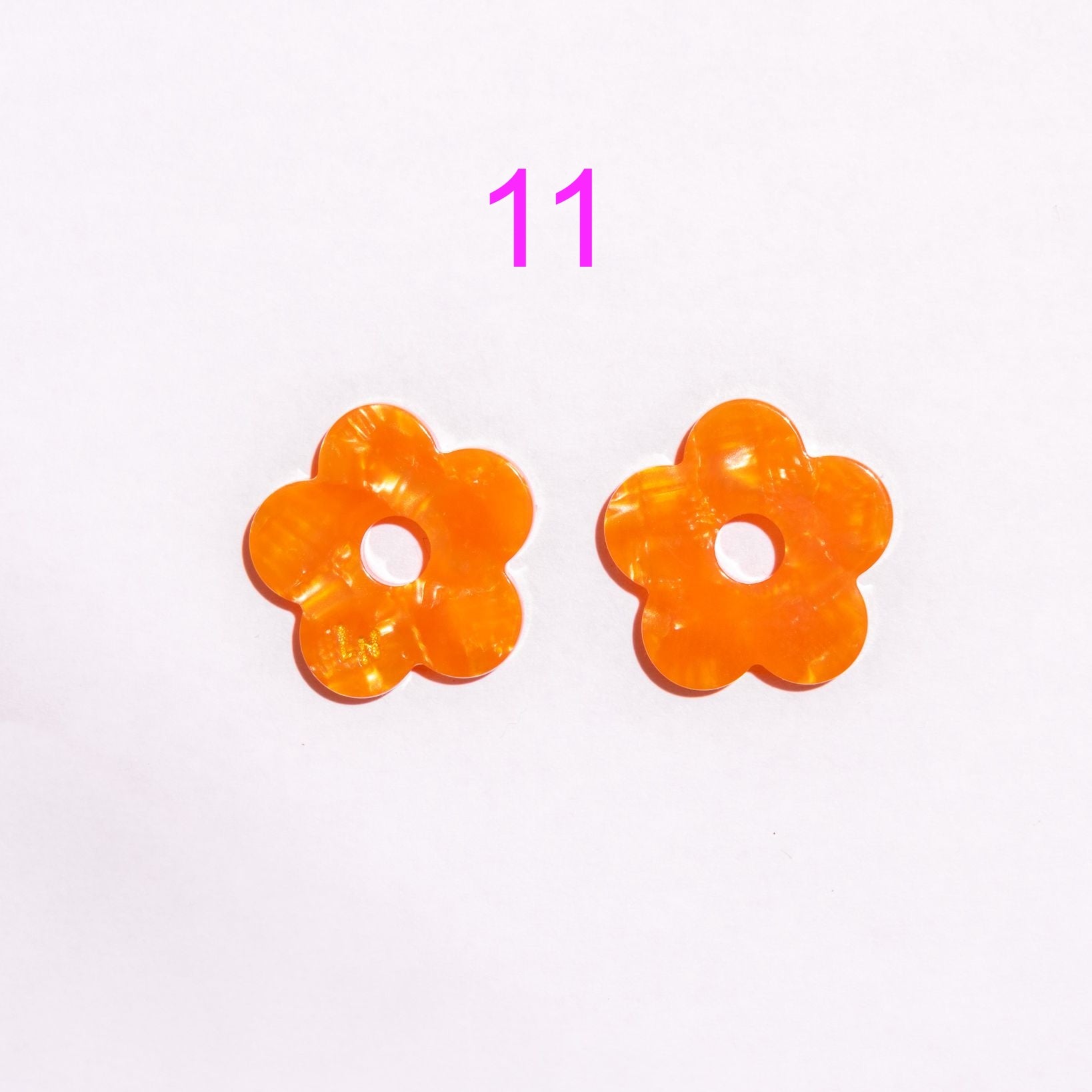 Charms Fleur Acétate | Choisissez votre paire parmi 11 créations
