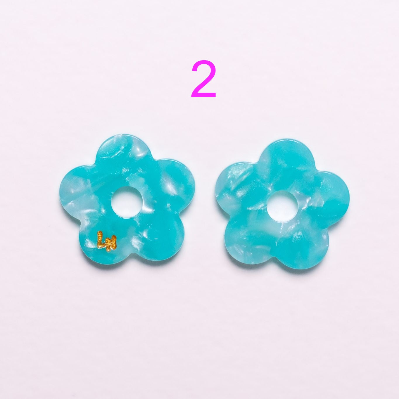Charms Fleur Acétate | Choisissez votre paire parmi 9 créations