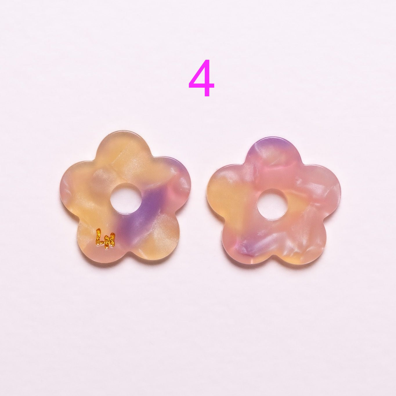 Charms Fleur Acétate | Choisissez votre paire parmi 9 créations