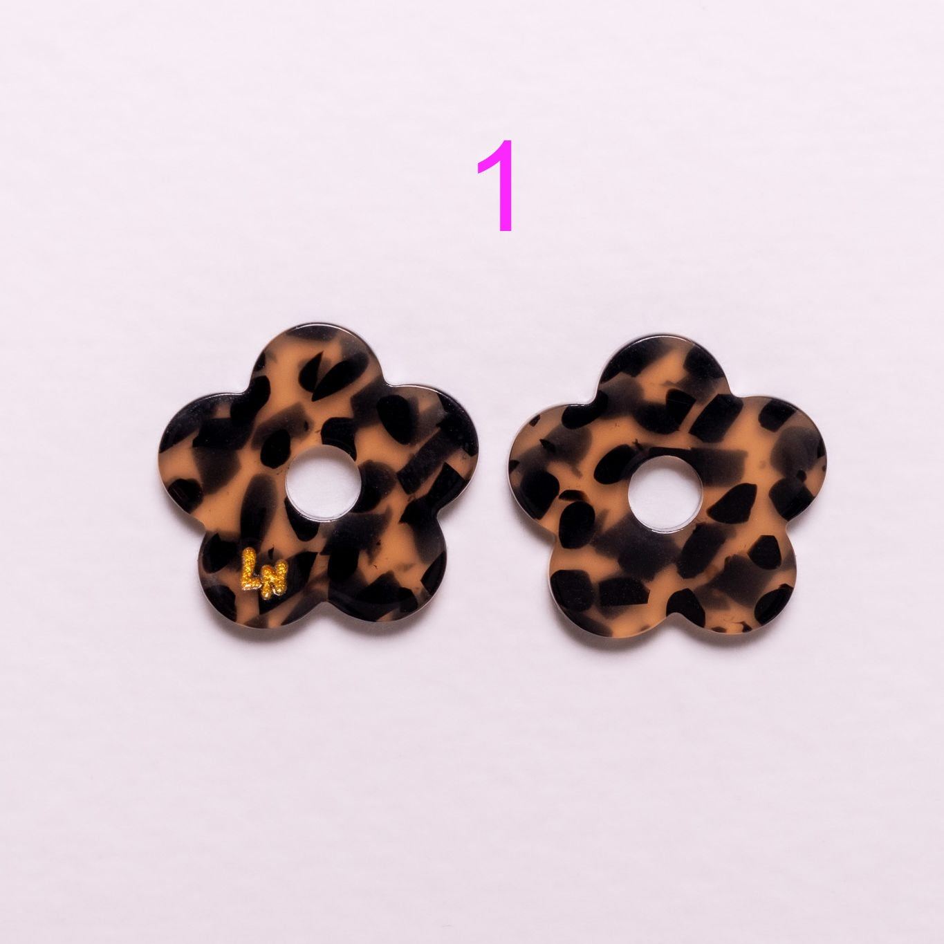 Charms Fleur Acétate | Choisissez votre paire parmi 9 créations