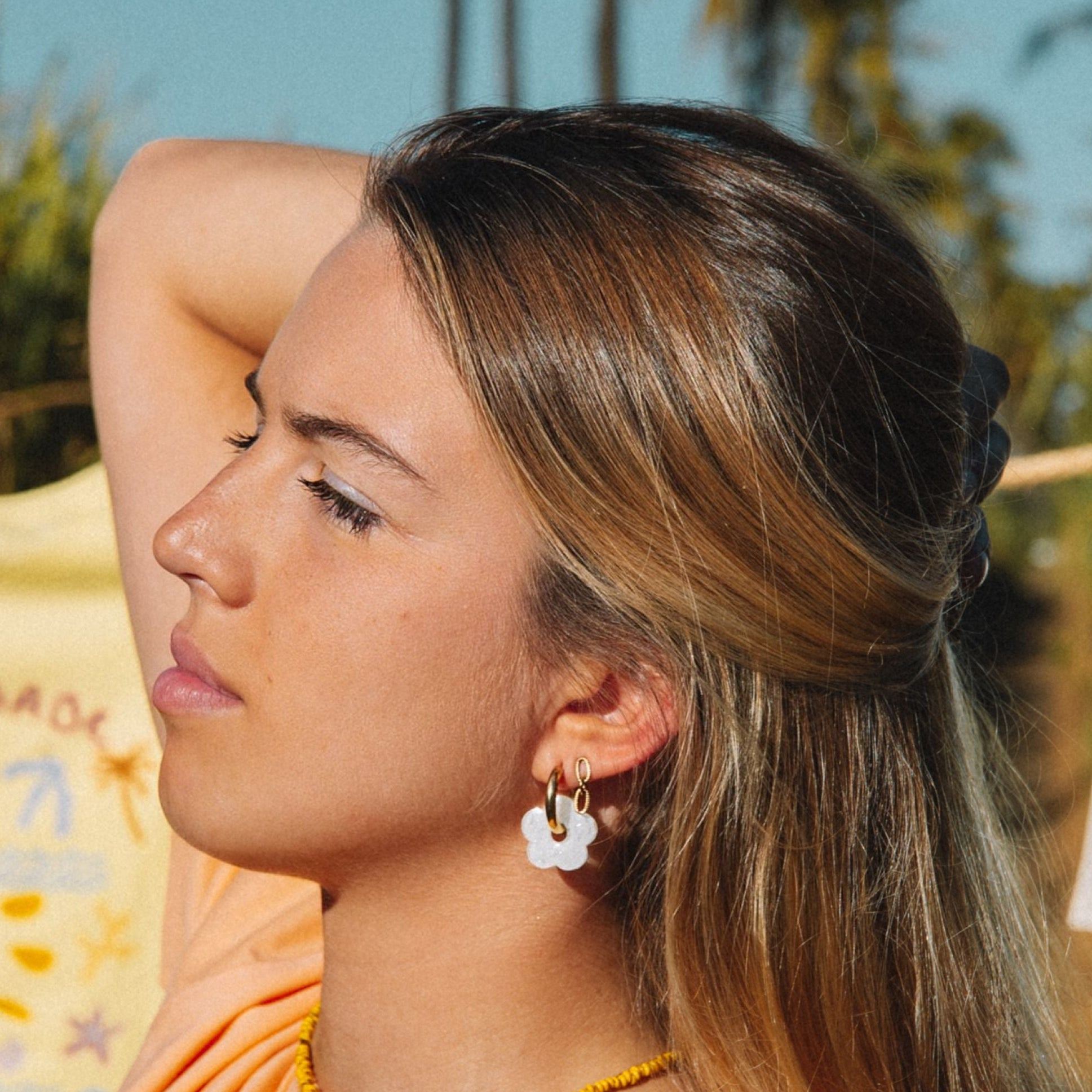 Créoles Fleur Ivoire