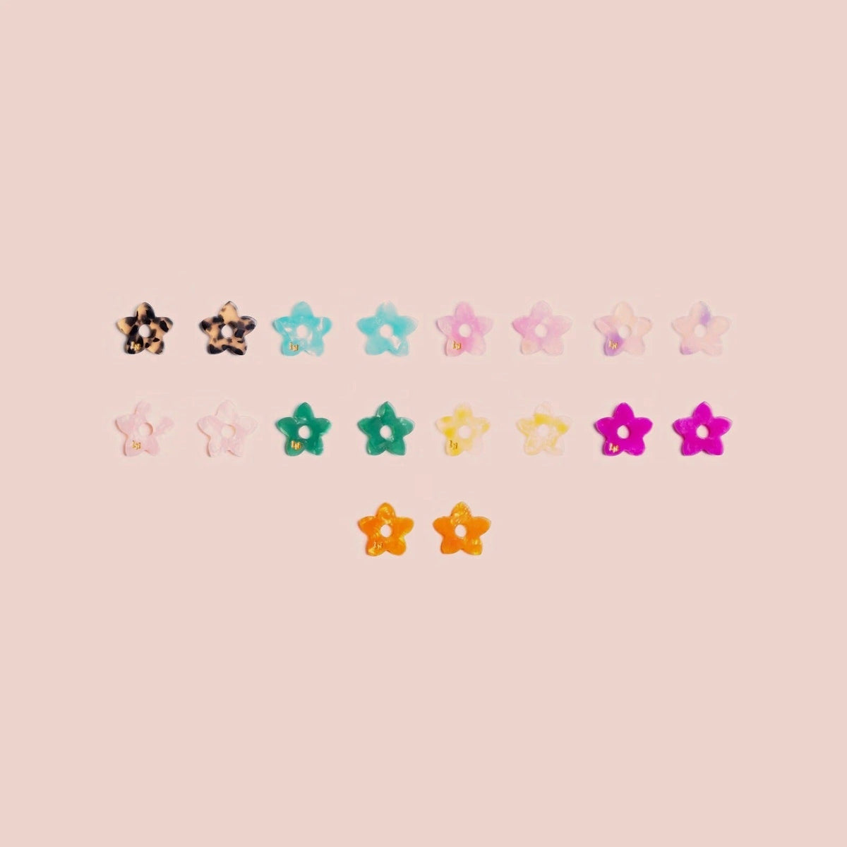 Mini Acetate Tiaré charms: all available pairs and colours – Les Nicolettes