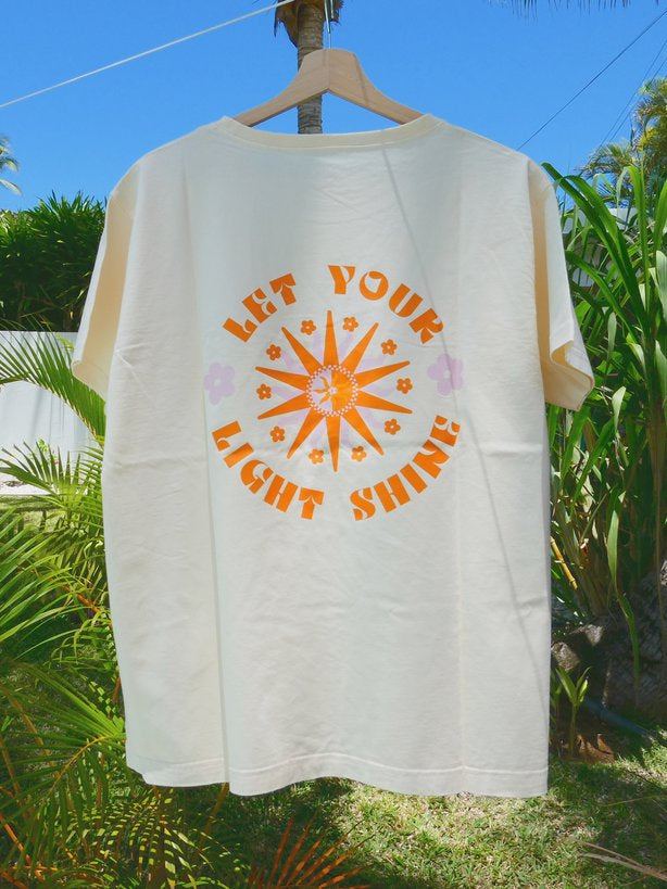 T-shirt Blanc Cassé | Let Your Light Shine