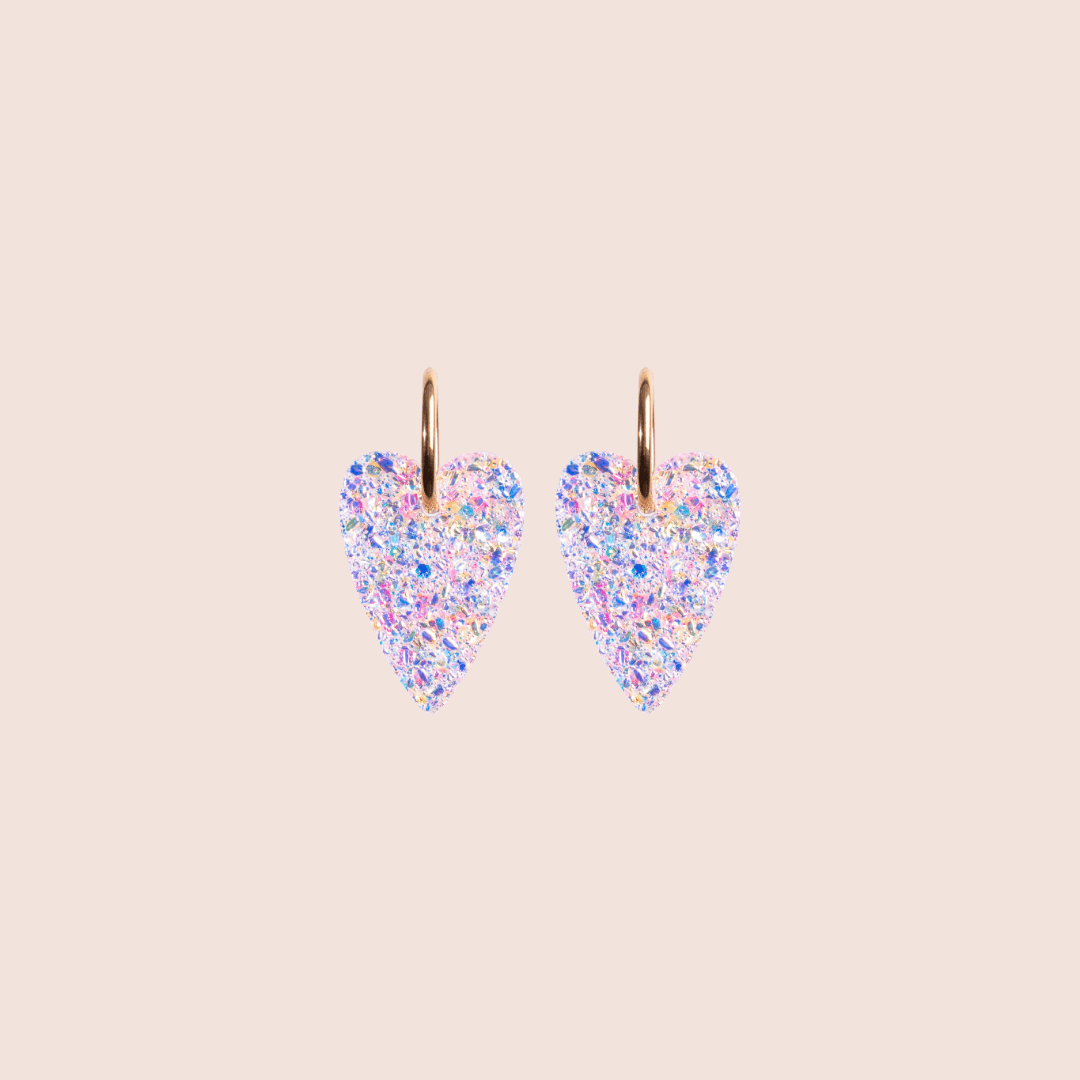 Boucles d'oreilles Cœur Éclat-Les Nicolettes
