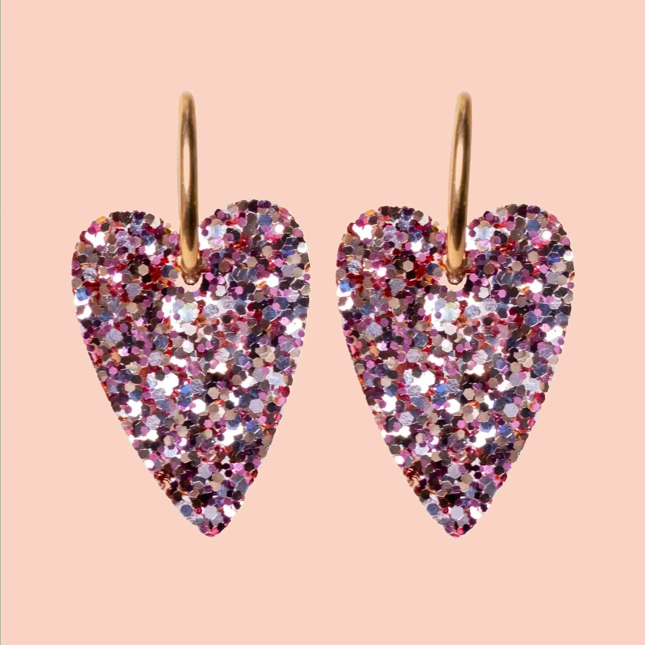Boucles d'oreilles Cœur Mix Classique-Les Nicolettes