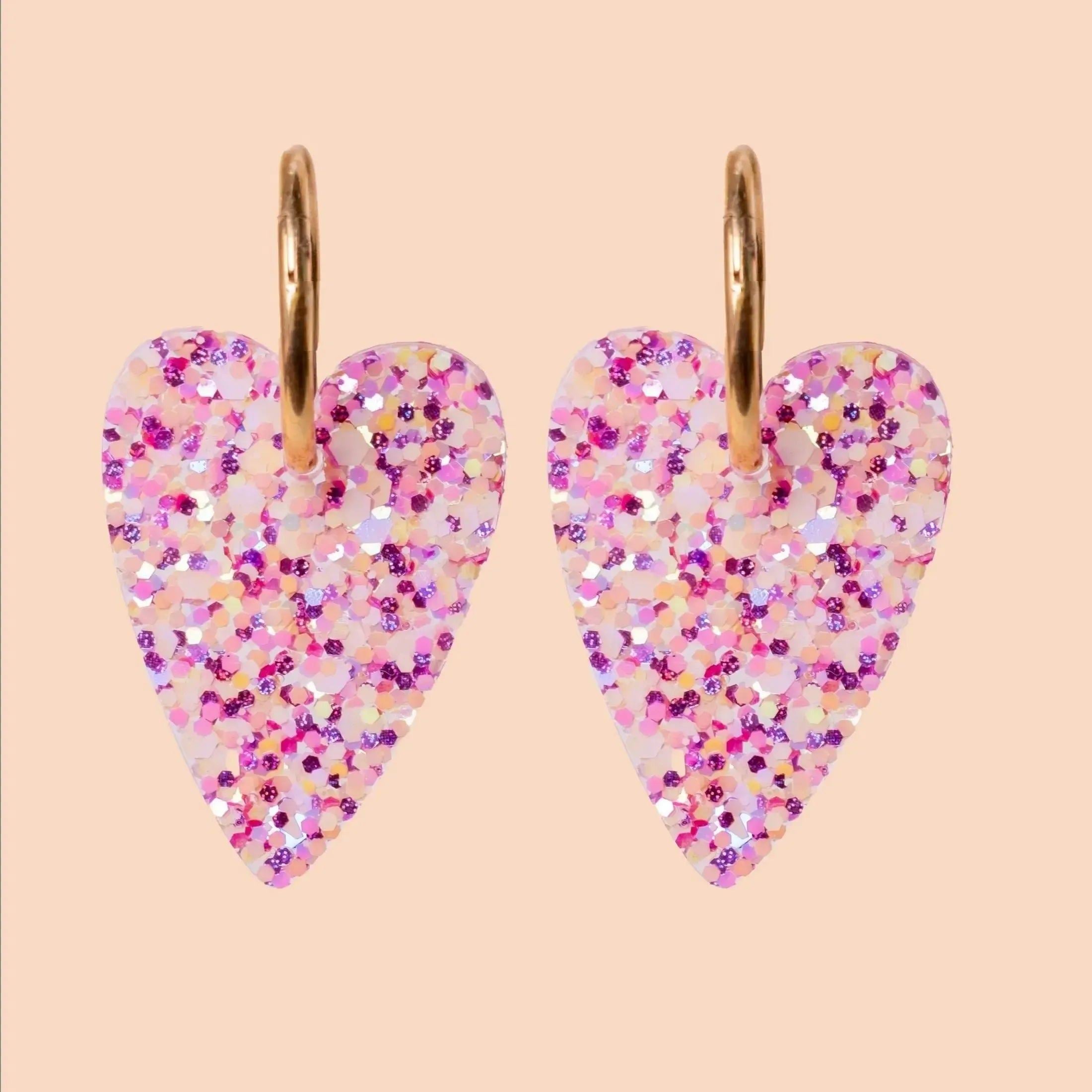 Boucles d'oreilles Cœur Summer Sunset-Les Nicolettes