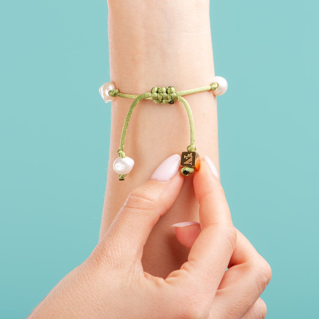 Bracelets Océan Fleur Vert-Les Nicolettes