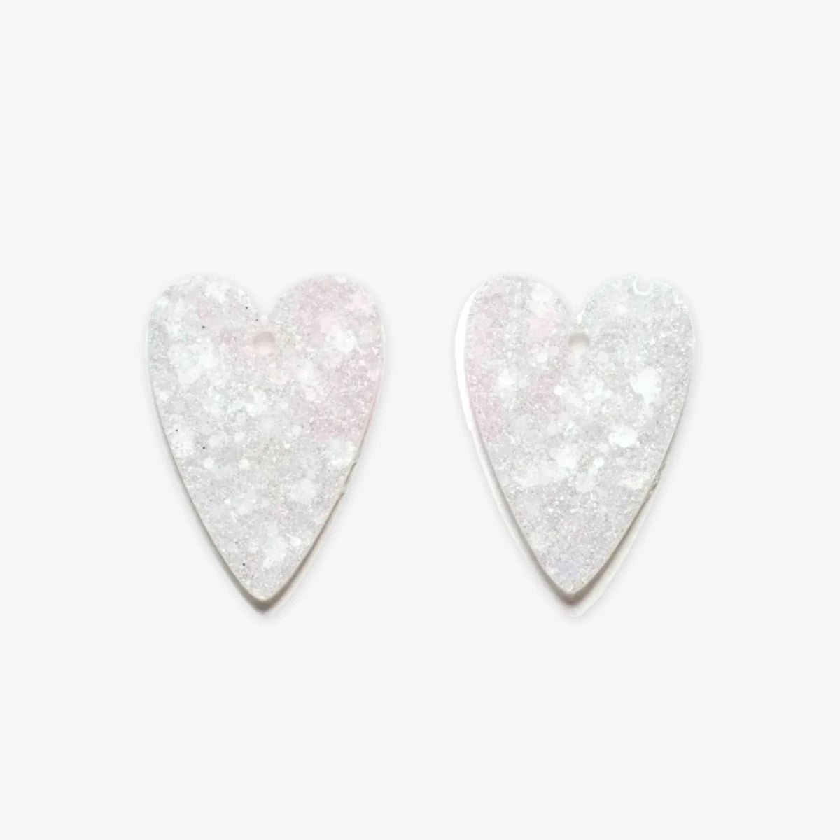 Paire de charms Cœur coloris Ivoire (n°16) – Les Nicolettes