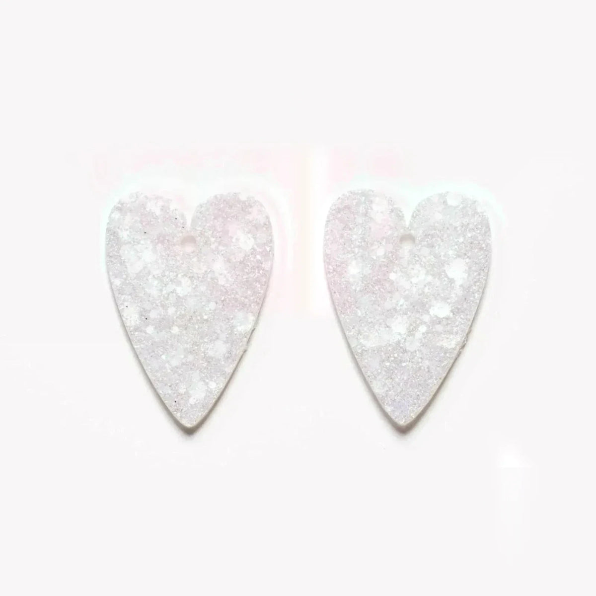 Paire de charms Cœur coloris Ivoire (n°16) – Les Nicolettes