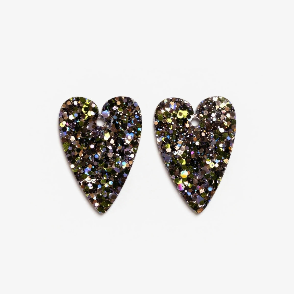 Charms Cœur Mix Vert Parme-Les Nicolettes