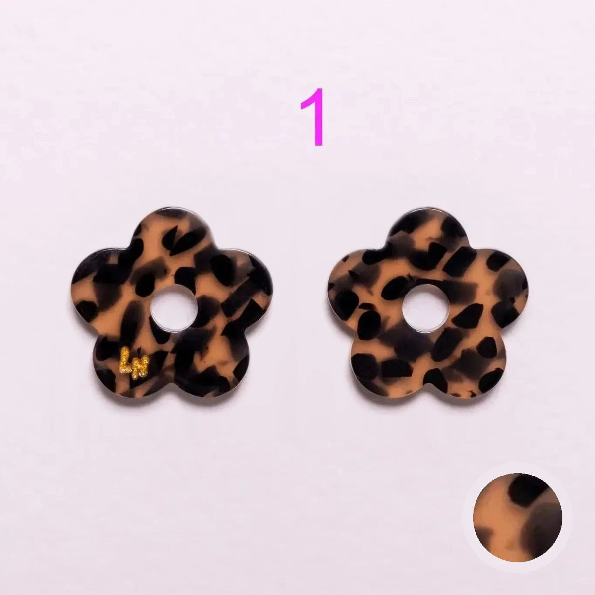 Acetate Flower Charms | Choose Your Pair from 9 Designs – Les Nicolettes