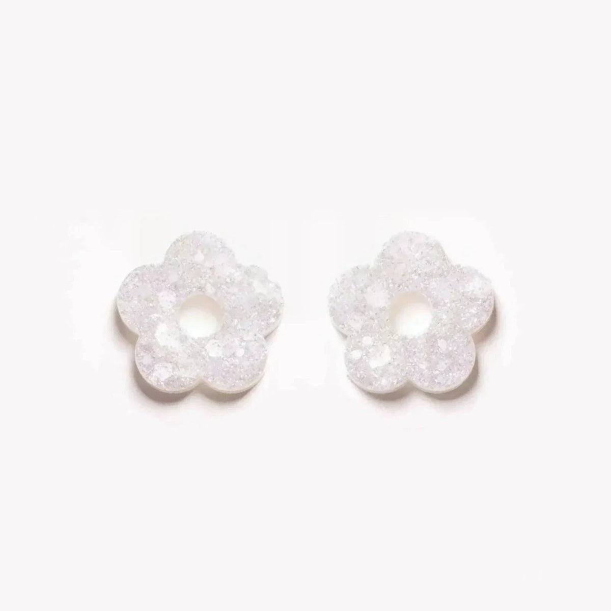 Paire de charms Fleur coloris Ivoire (n°14) – Les Nicolettes