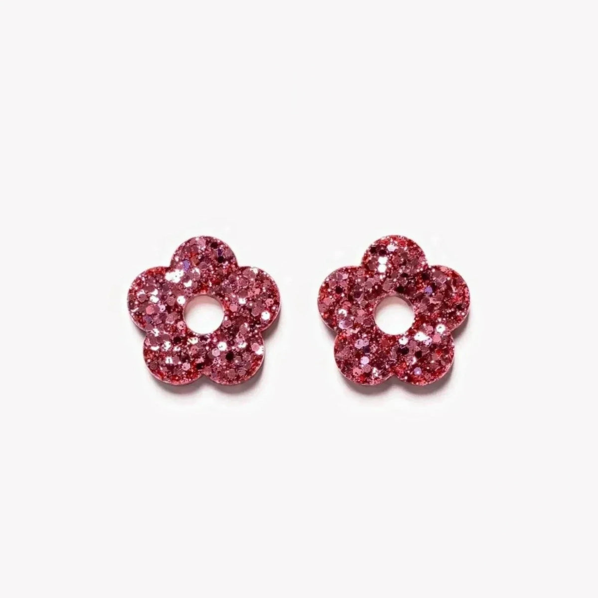 Paire de charms Fleur coloris Champagne Rosé (n°15) – Les Nicolettes