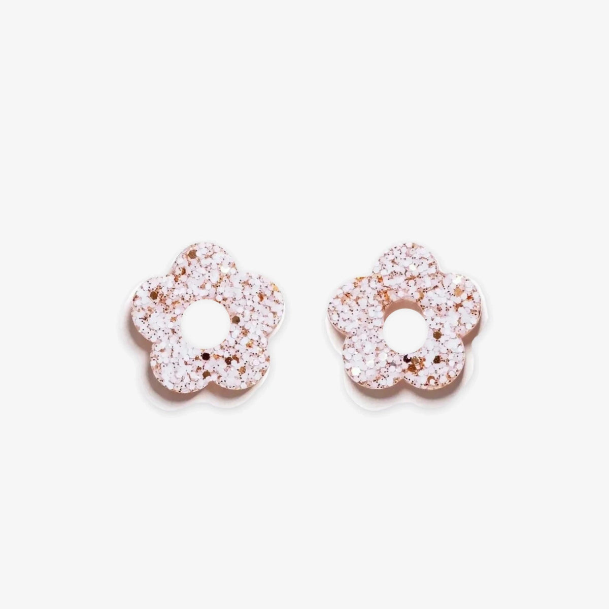 Paire de charms Fleur coloris Ivoire Champagne (n°16) – Les Nicolettes