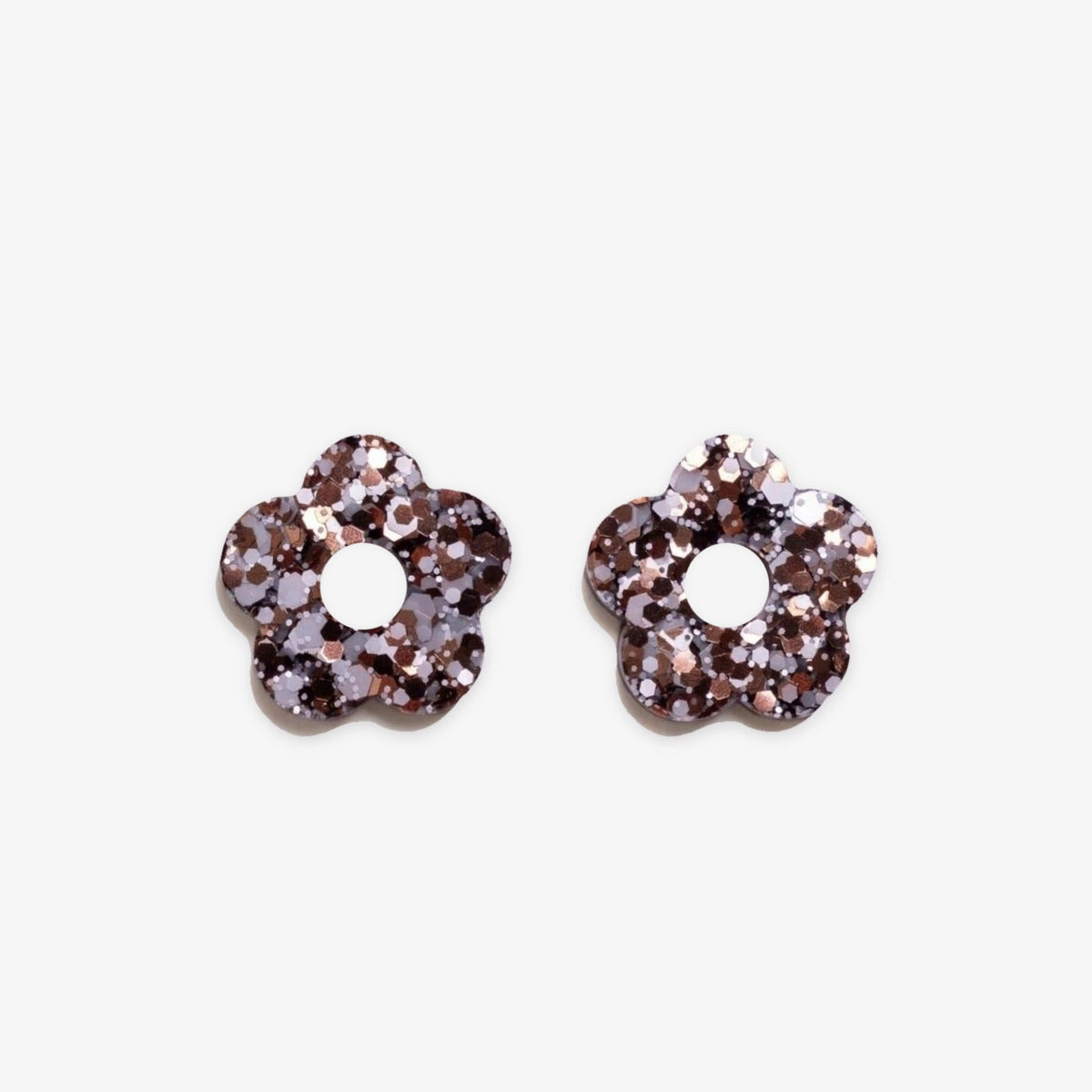 Charms Fleur Mix Bleu Marron-Les Nicolettes