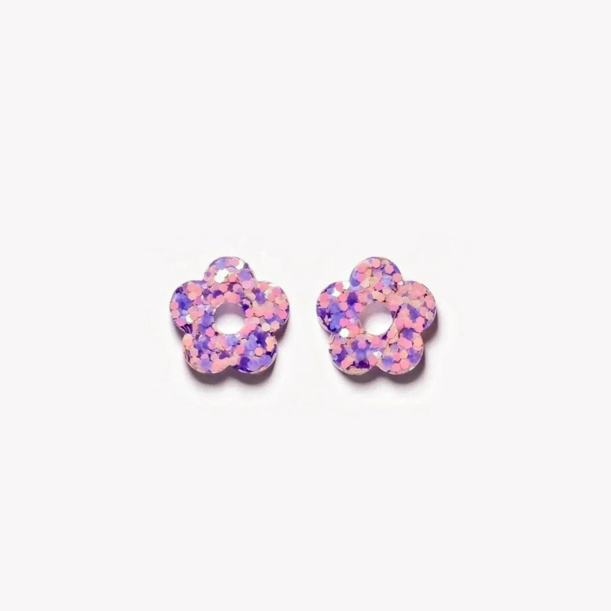 Coppia di charms Mini Fiore colore Malva Arancione (n. 9) – Les Nicolettes