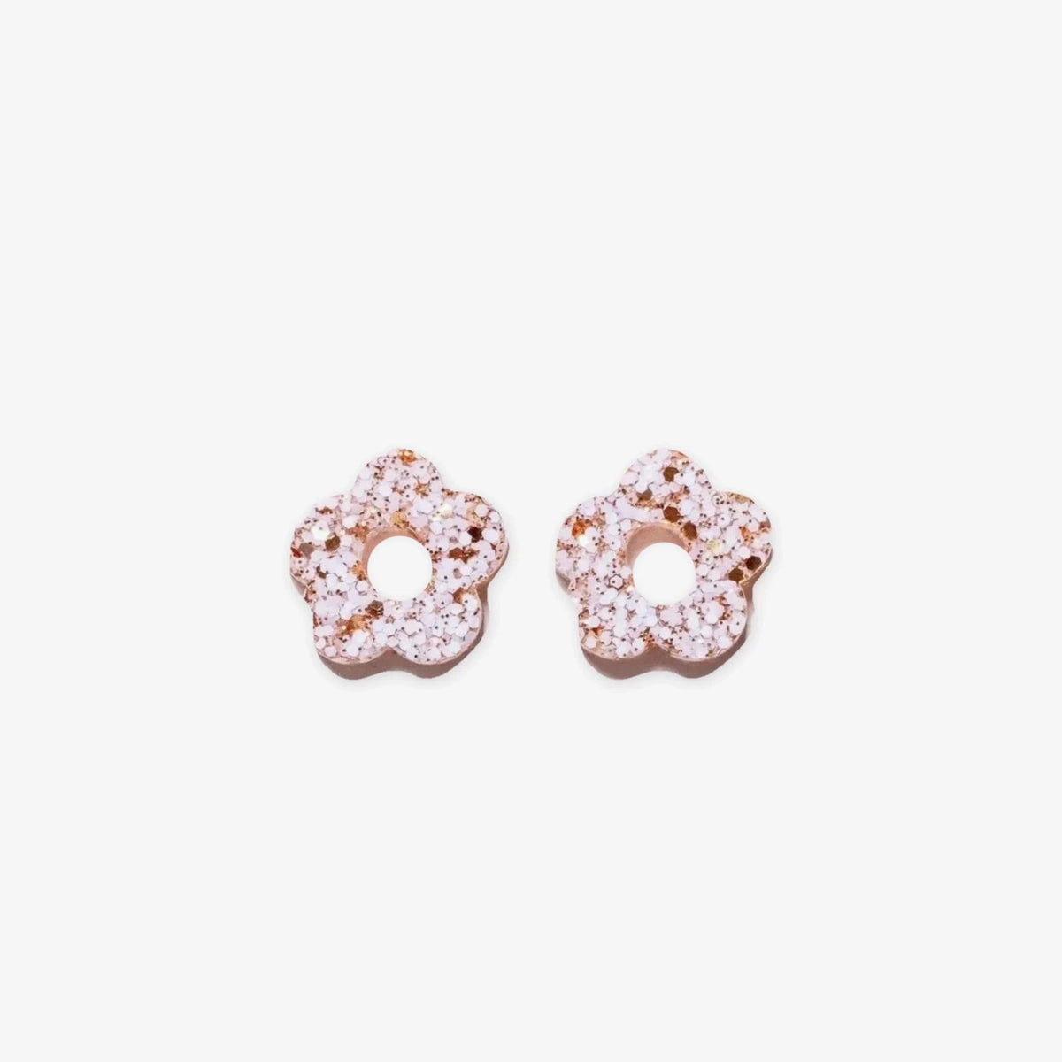 Pair of Mini Flower charms in Ivory Champagne (no. 13) – Les Nicolettes