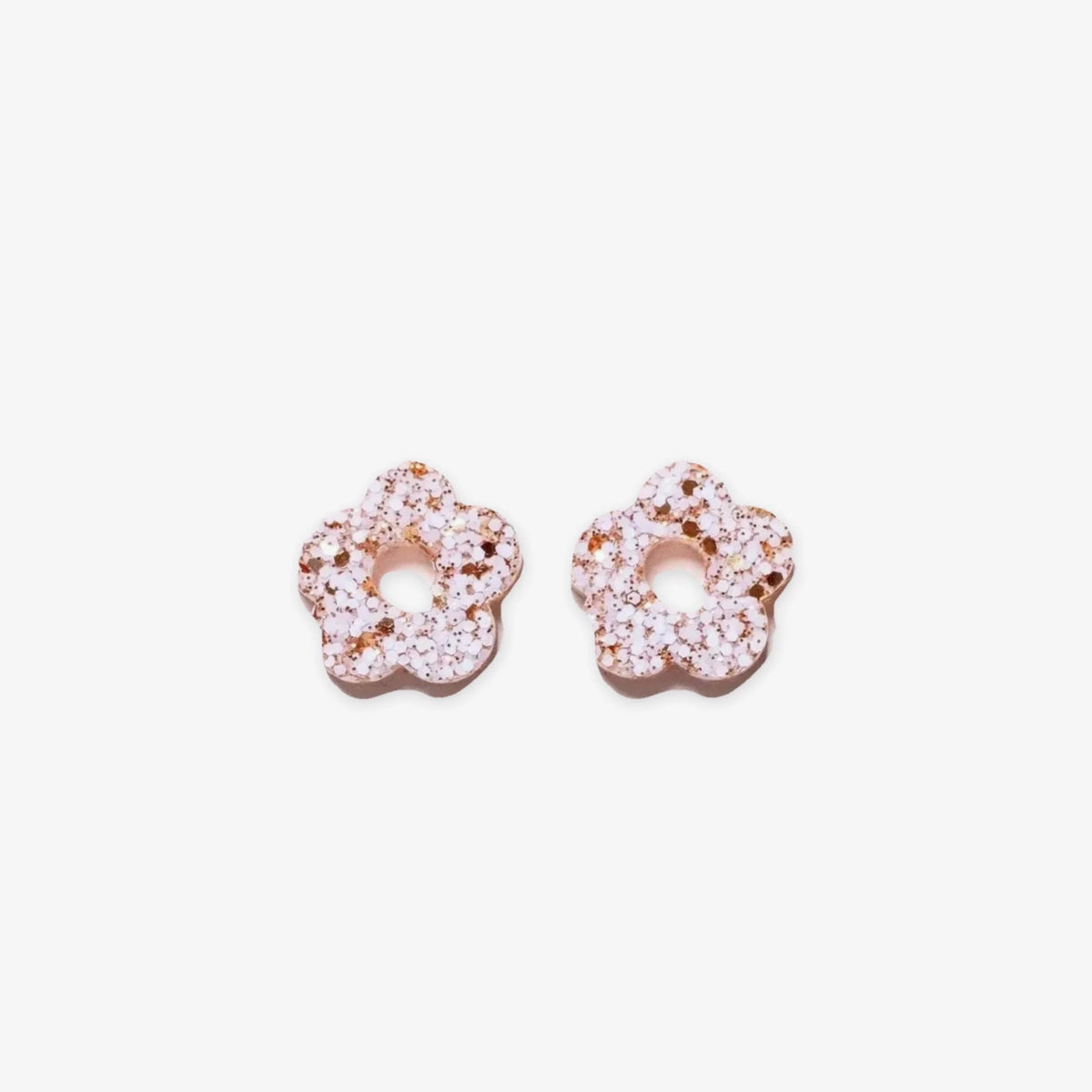 Paire de charms Mini Fleur coloris Ivoire Champagne (n°13) – Les Nicolettes